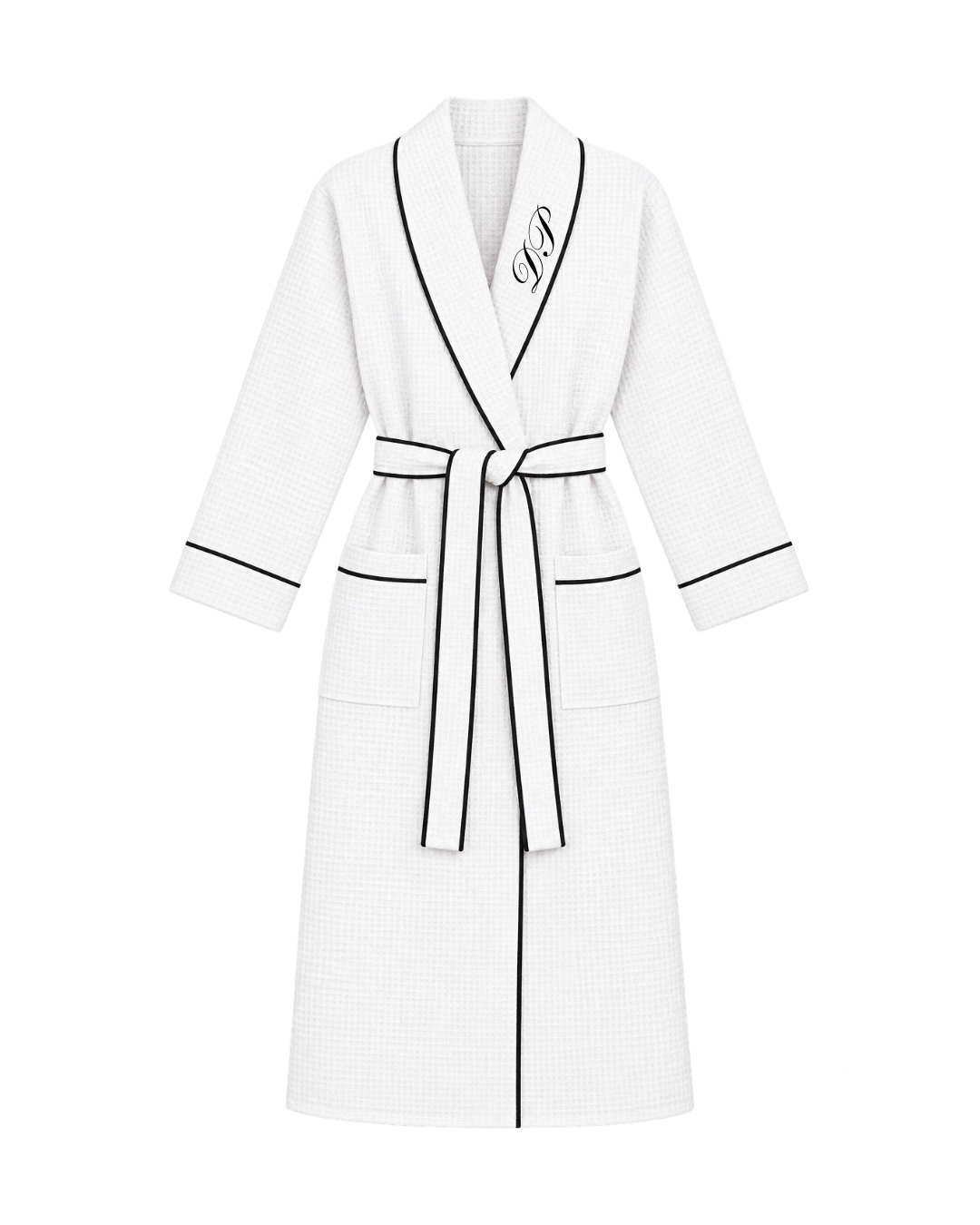 Monogram Waffle Robe