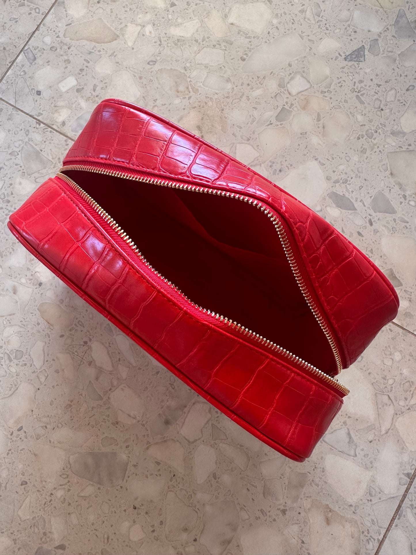 3 Icon Large Croc Pouch