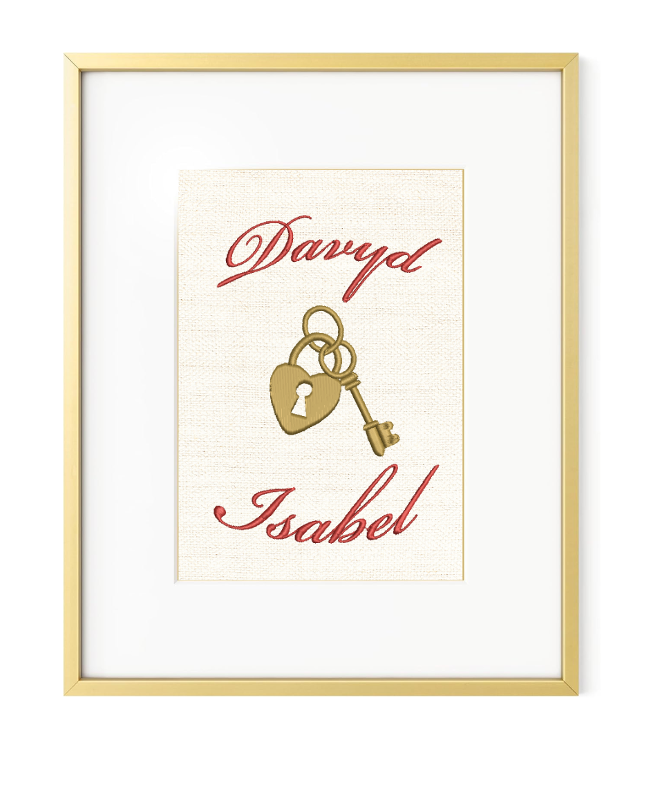 Locked In Embroidered Textile