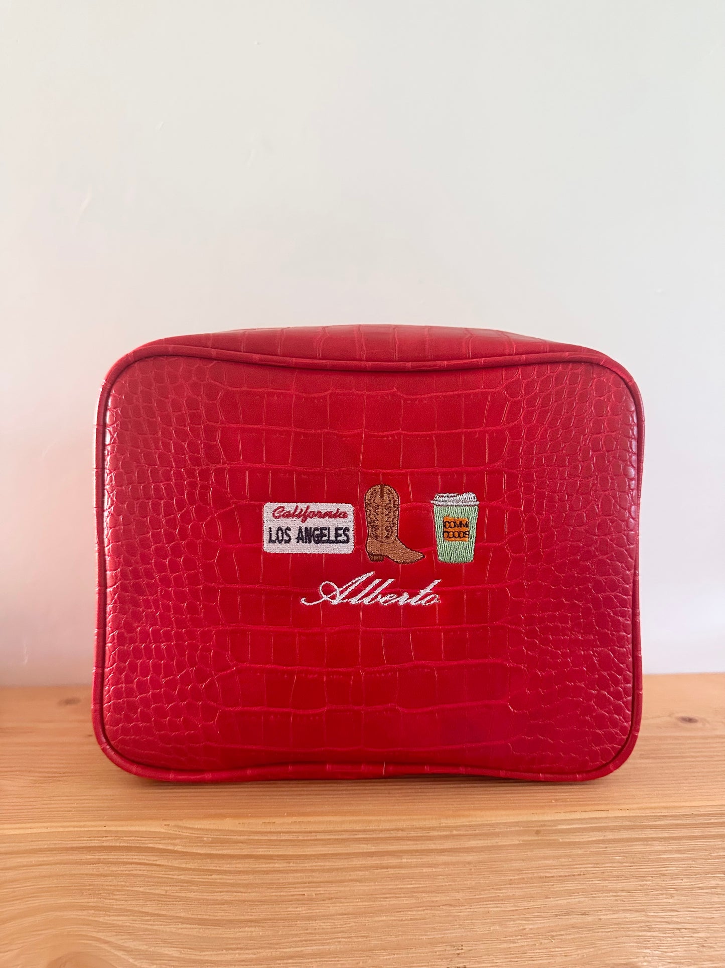3 Icon Large Croc Pouch
