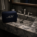 Monogram Waffle Pouch