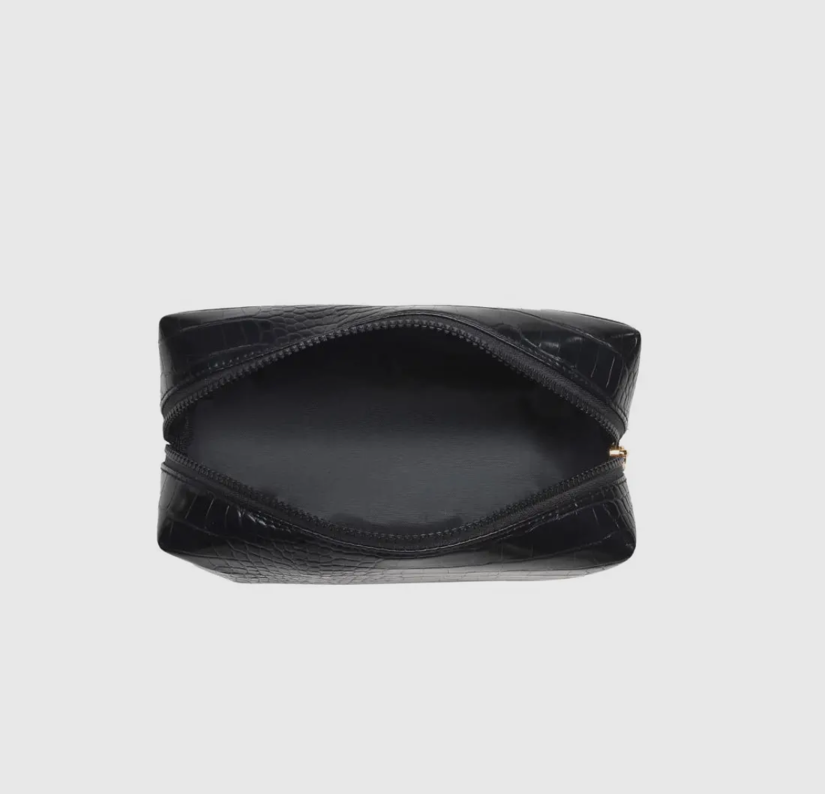 Monogram Croc Pouch