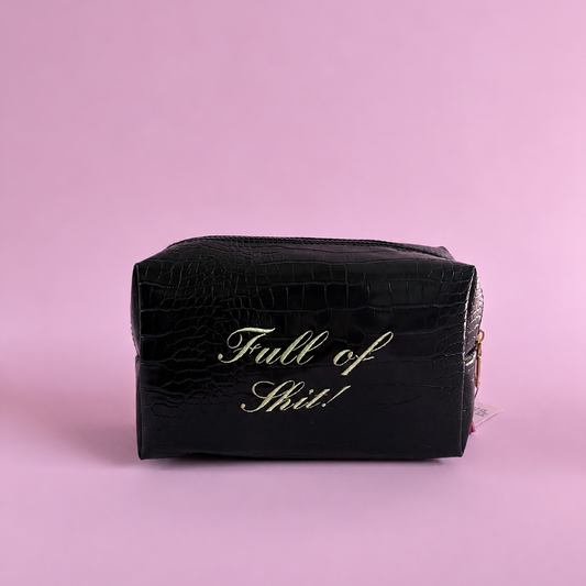 Full of Shit Small Croc Pouch