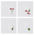 Olive You Cocktail Napkin Set of 4