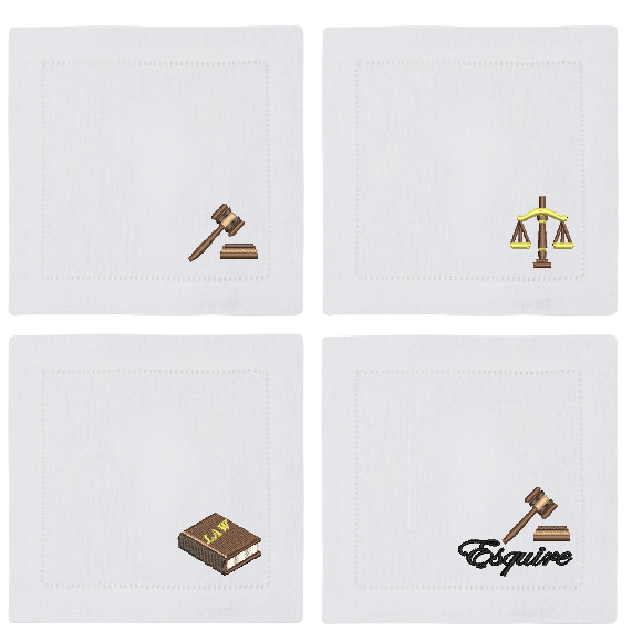 Lawyer Cocktail Napkin Set of 4