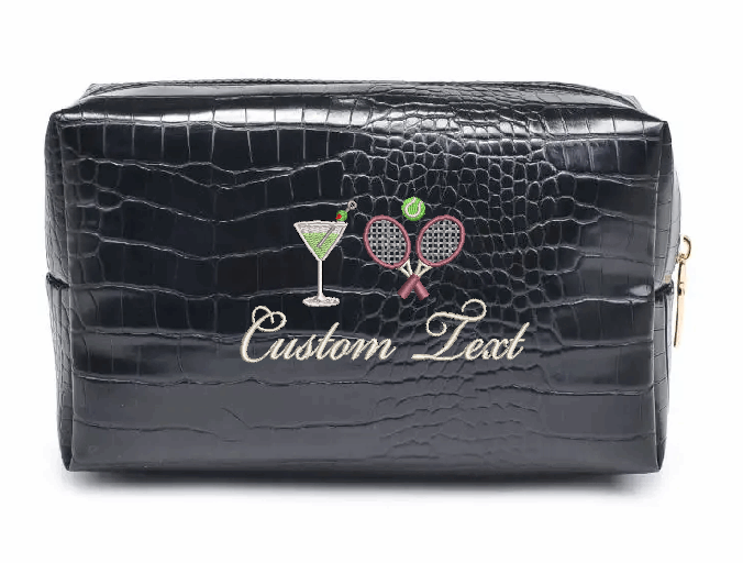 Custom 2 Icon Croc Pouch