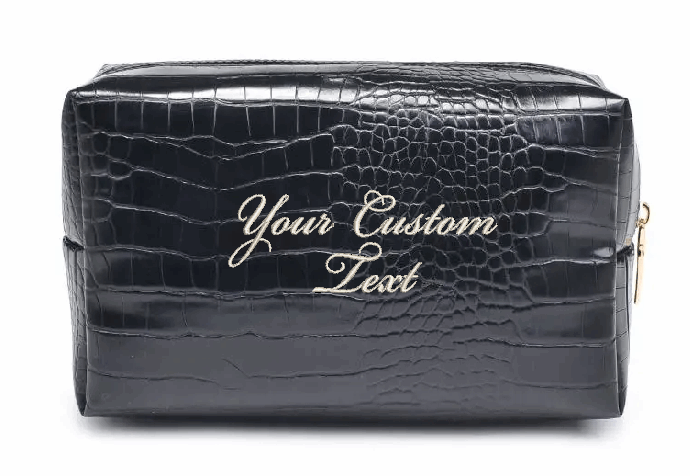 Custom Text Croc Pouch