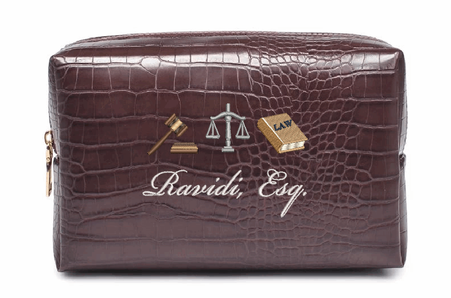 Custom Lawyer Croc Pouch