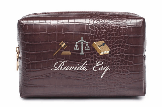 Custom Lawyer Croc Pouch