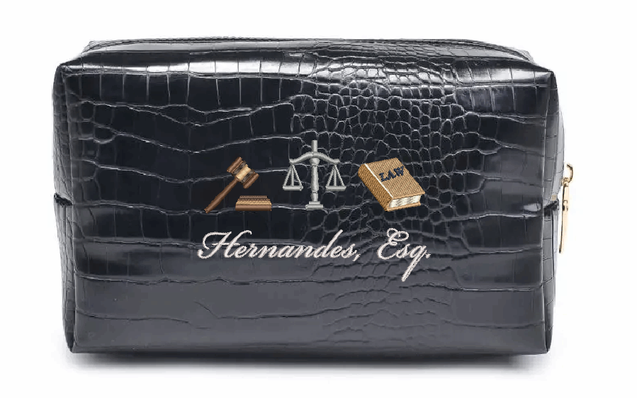 Custom Lawyer Croc Pouch
