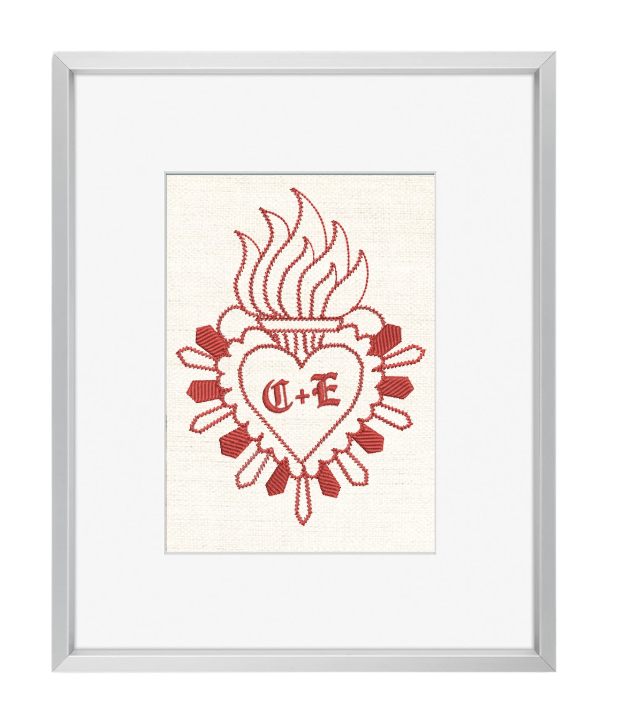 Custom Corazon Embroidered Textile