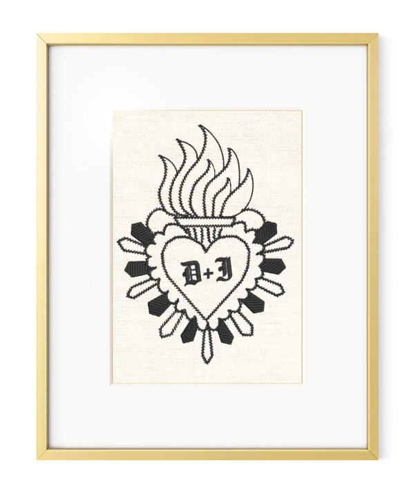Custom Corazon Embroidered Textile