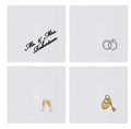 Bridal Cocktail Napkin Set of 4