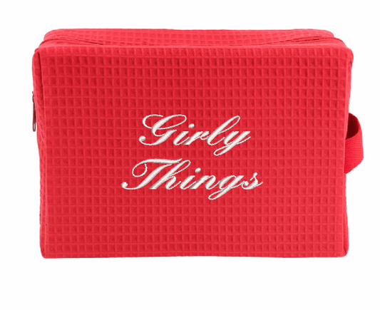 Custom Text Waffle Pouch