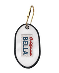 California Plate Name Keychain
