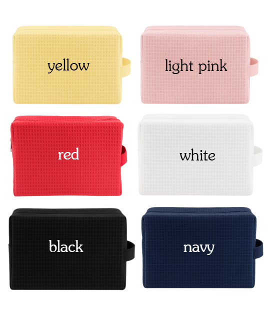 Custom Text Waffle Pouch