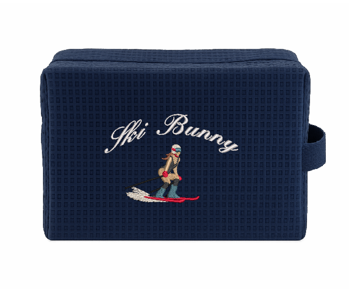 Ski Bunny Waffle pouch
