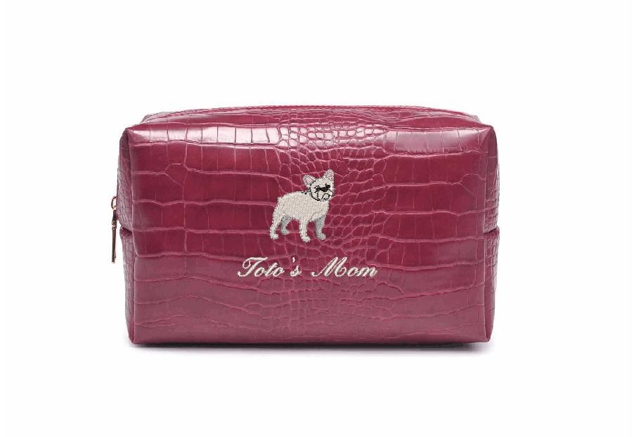 Dog Mom Croc Pouch